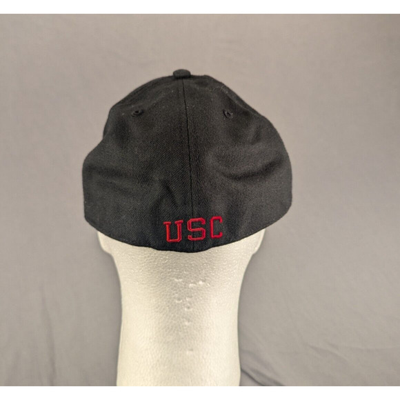 USC Trojans Hat 7 3/8 Fitted Cap Team Trojan South Carolina Black - Picture 4 of 8
